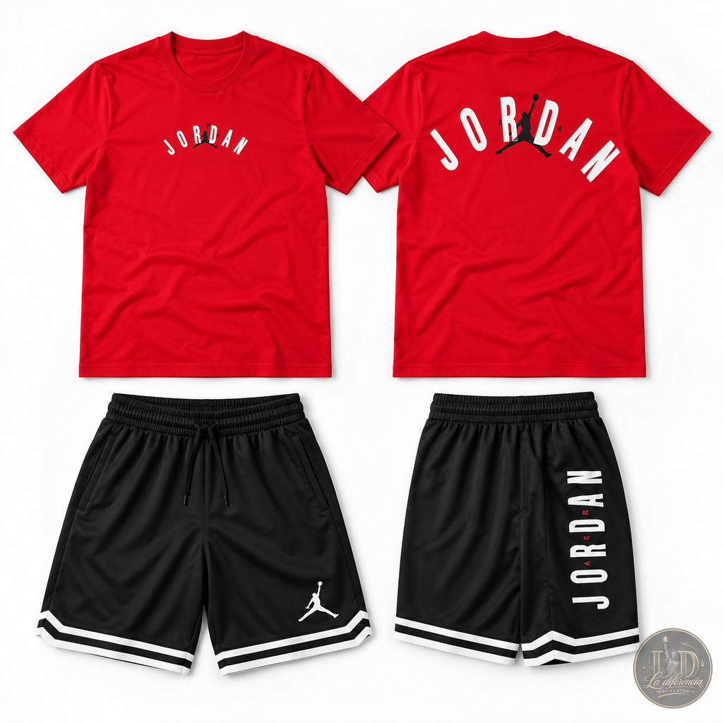 Conjunto corto Jordan Rojo