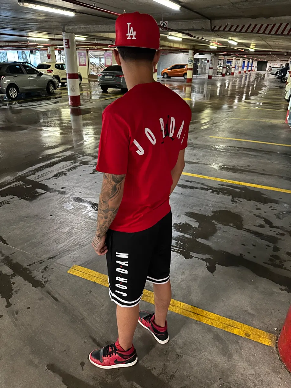 Conjunto corto Jordan Rojo