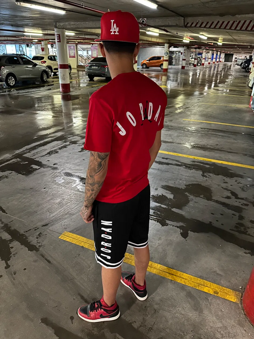 Conjunto corto Jordan Rojo