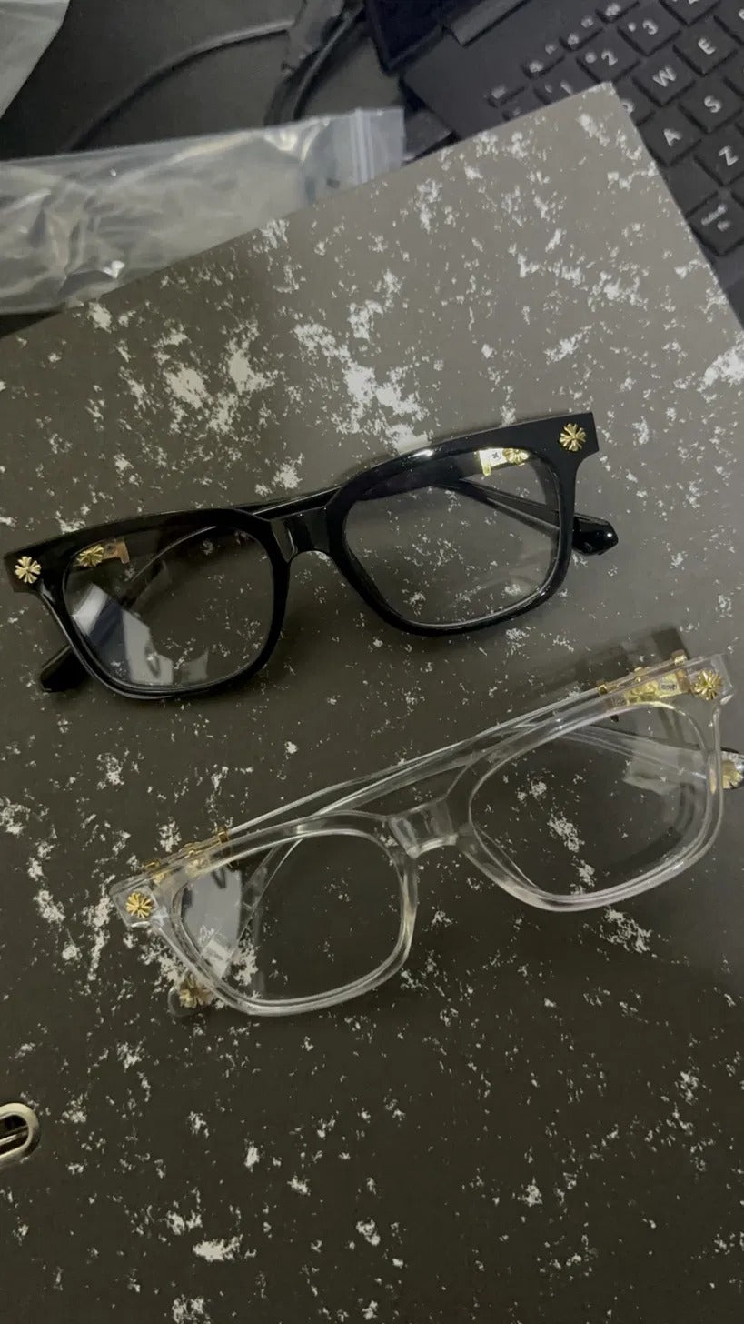 Lentes Chrome Hearts / detalles dorados