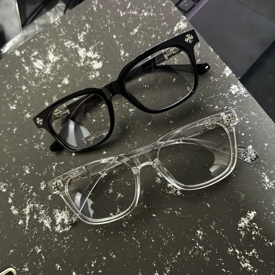 Lentes Chrome Hearts / detalles plateados